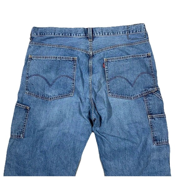 90s Levi's Carpenter Loose Fit Straight Leg Jeans Men Size 40x30 Medium Wash